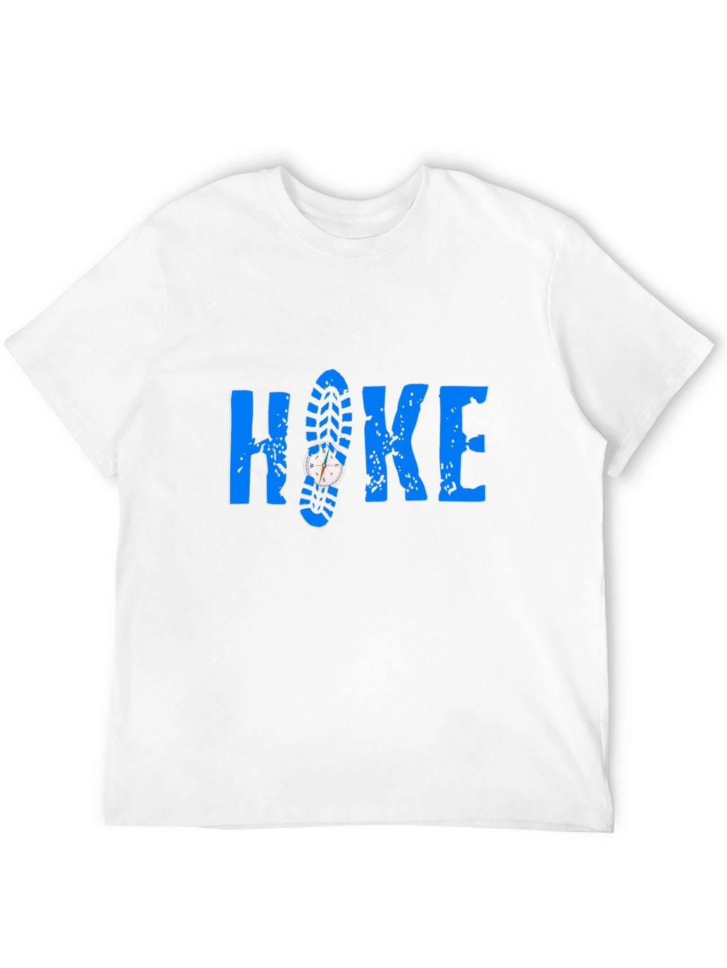 Hike T-Shirt - Compass Shoe Print Design
