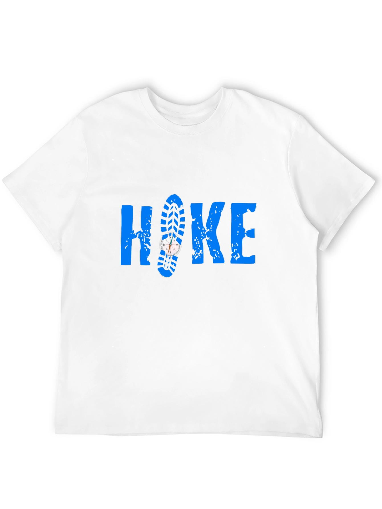 Hike T-Shirt - Compass Shoe Print Design