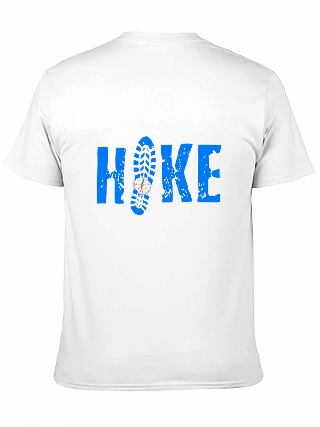 Hike T-Shirt - Compass Shoe Print Design