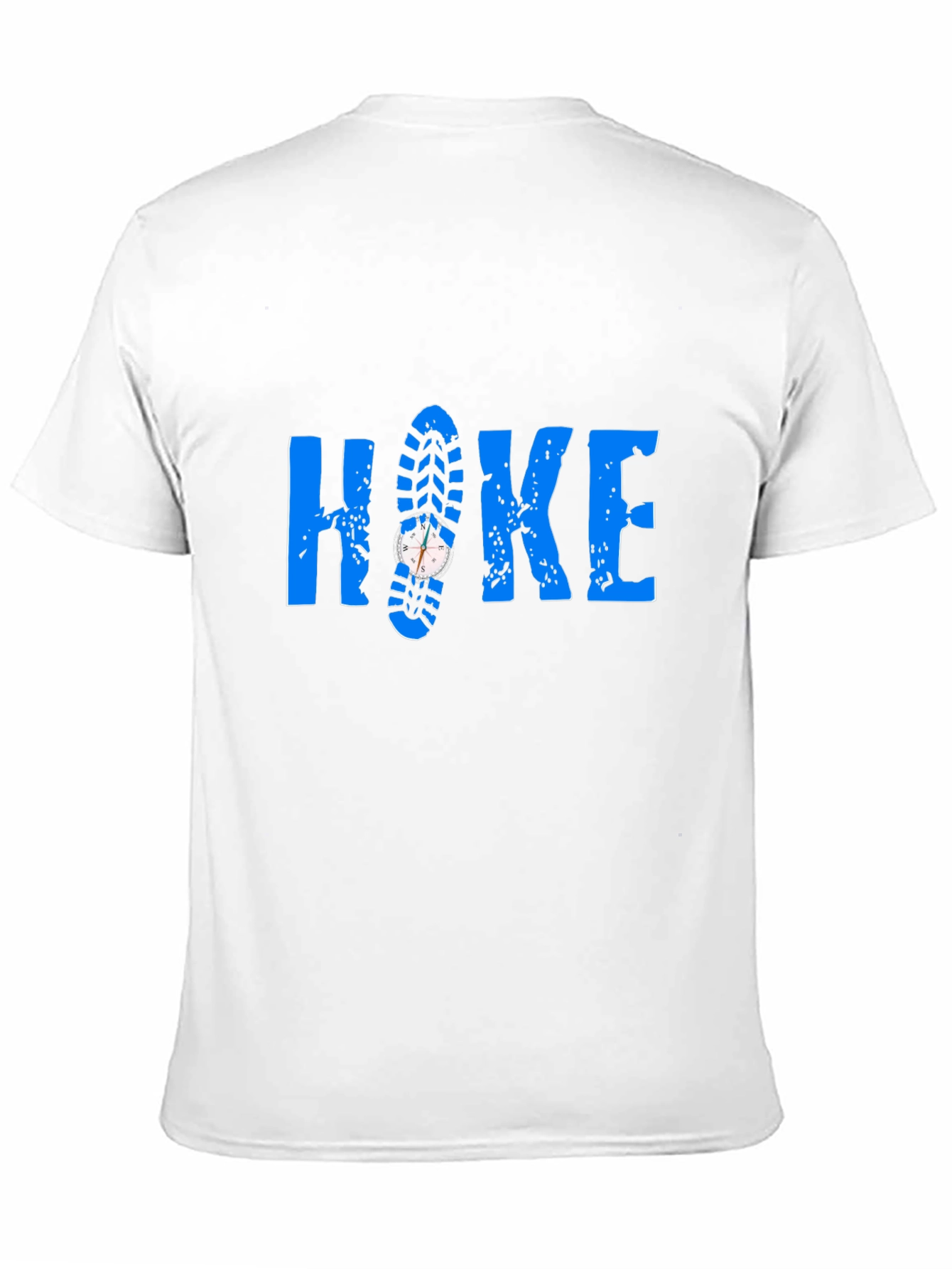 Hike T-Shirt - Compass Shoe Print Design