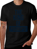 The King of Pushups Black T-Shirt