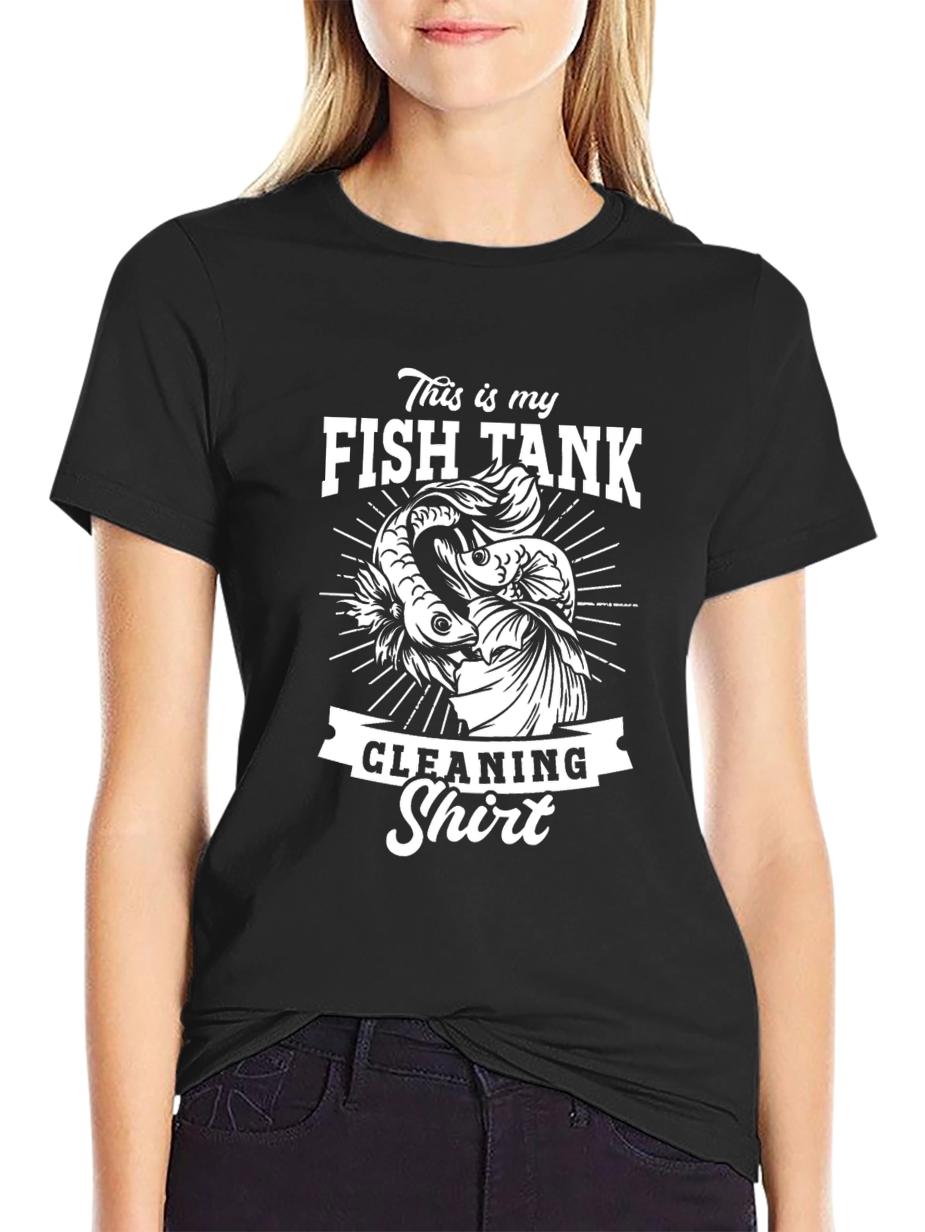 Fish Tank Cleaning Shirt - Novelty Betta Fish T-Shirt