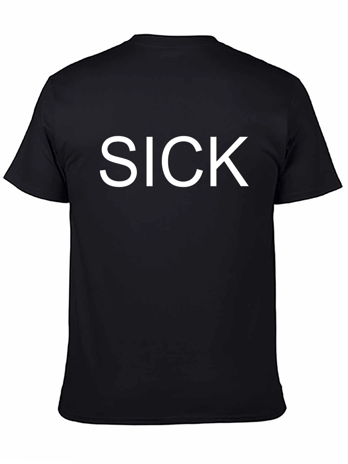 SICK Graphic Print Crew Neck T-Shirt
