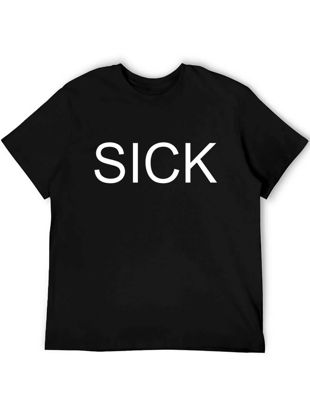 SICK Graphic Print Crew Neck T-Shirt