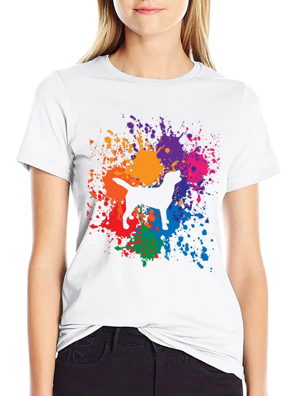 Dog Silhouette Splash Tee
