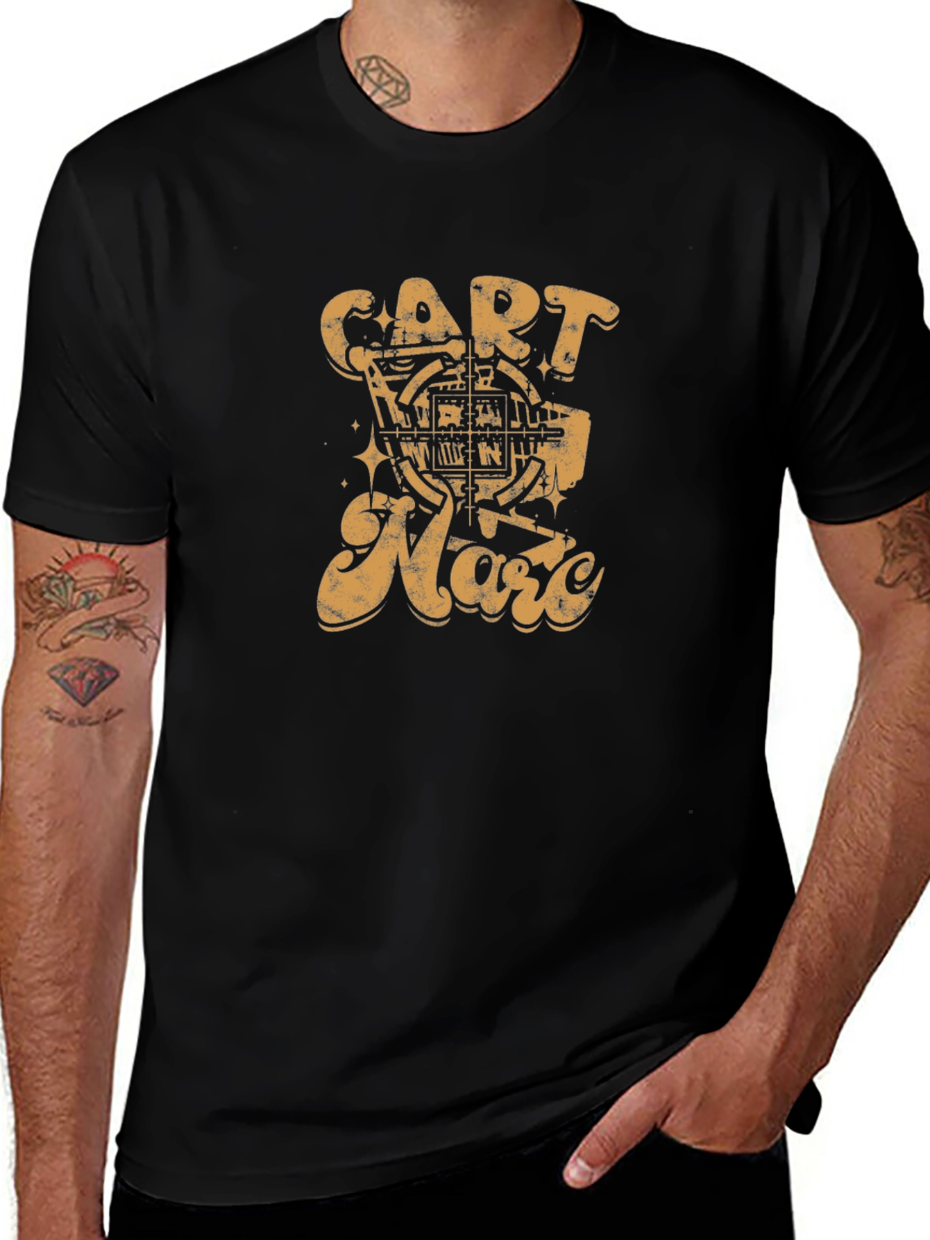 Cart Narc Black Graphic Tee