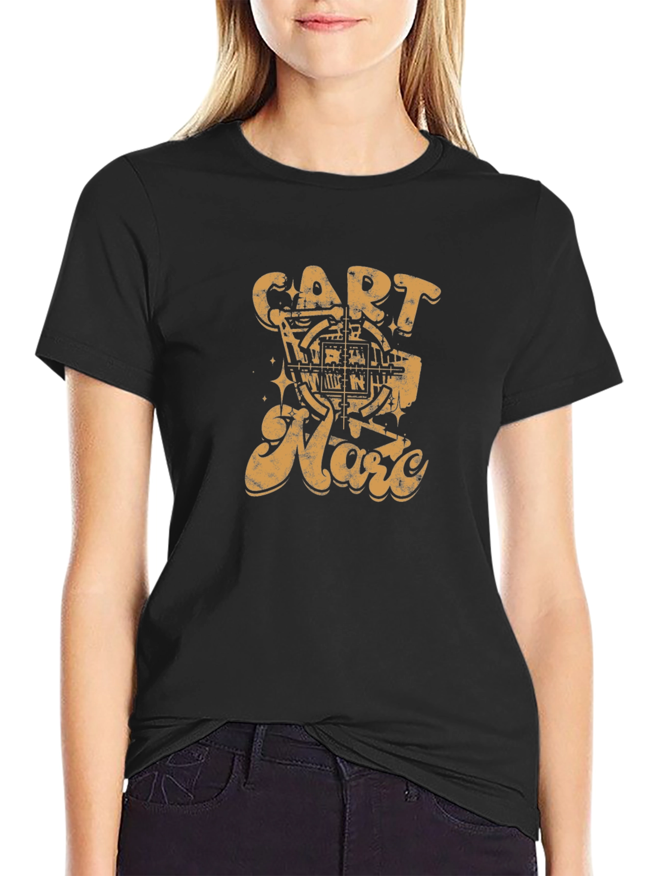 Cart Narc Black Graphic Tee