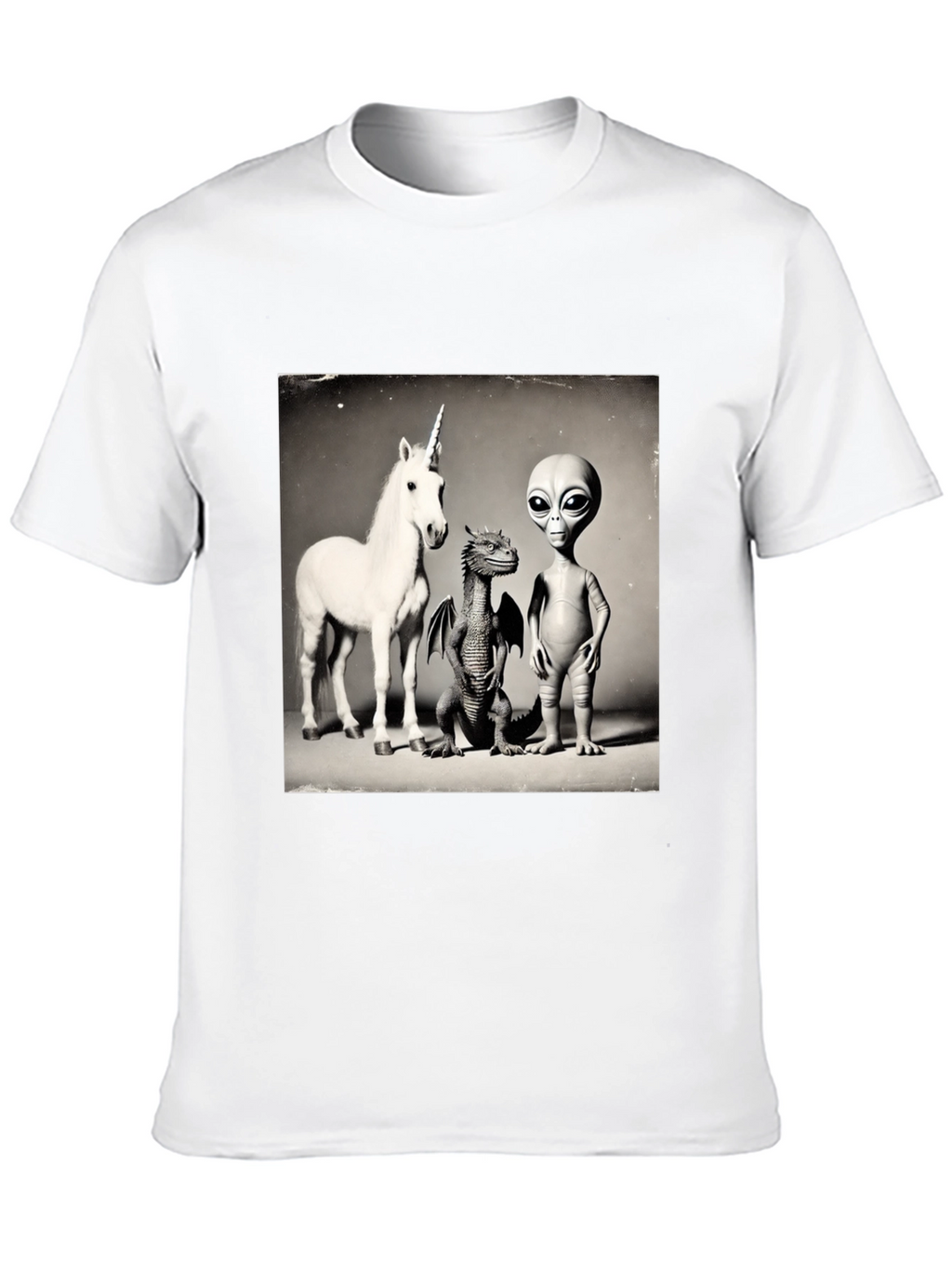 Unicorn Dragon Alien T-Shirt