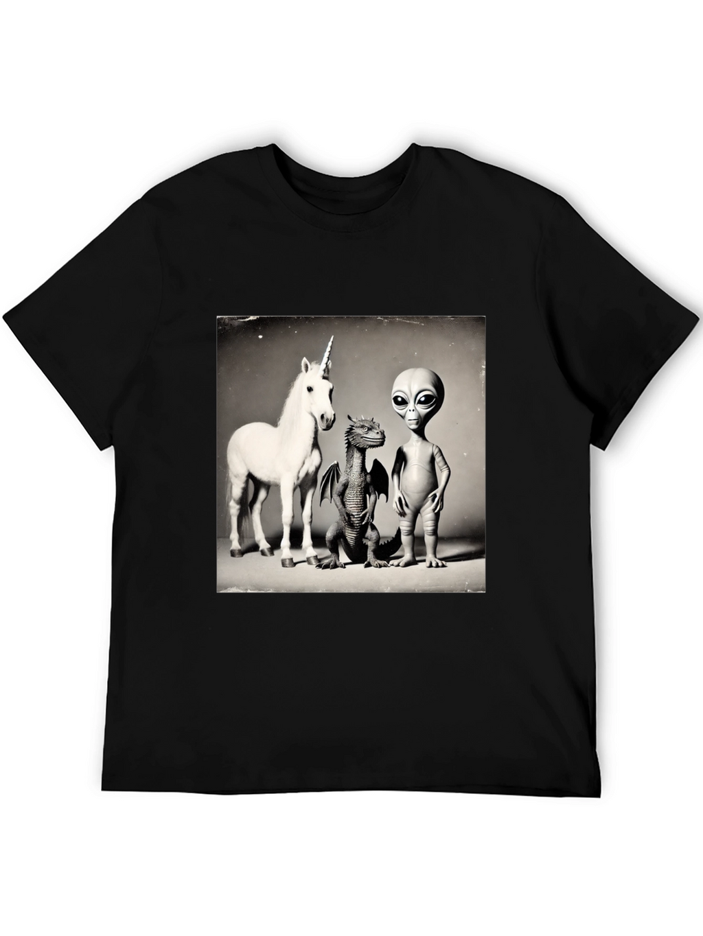 Unicorn Dragon Alien T-Shirt