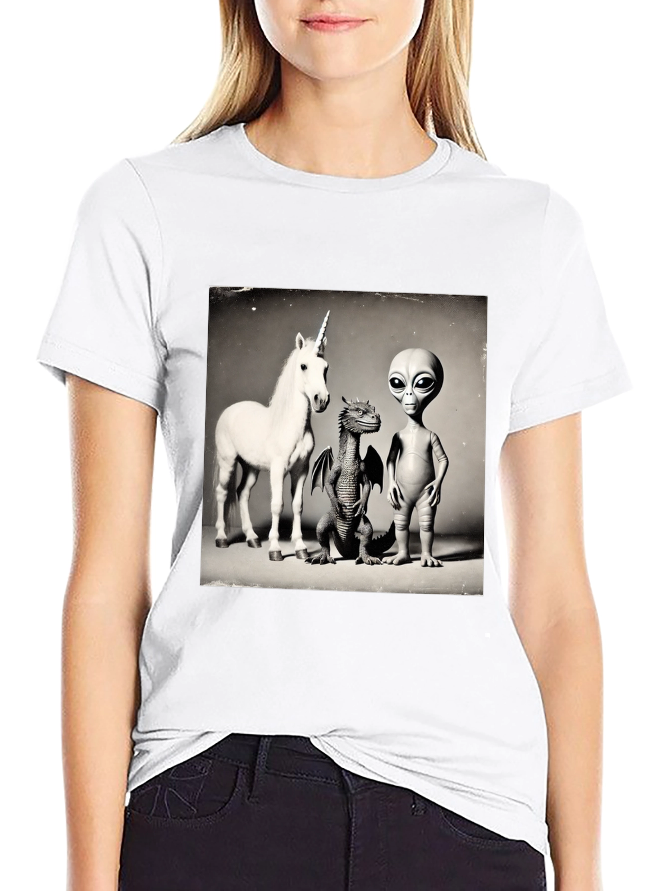 Unicorn Dragon Alien T-Shirt