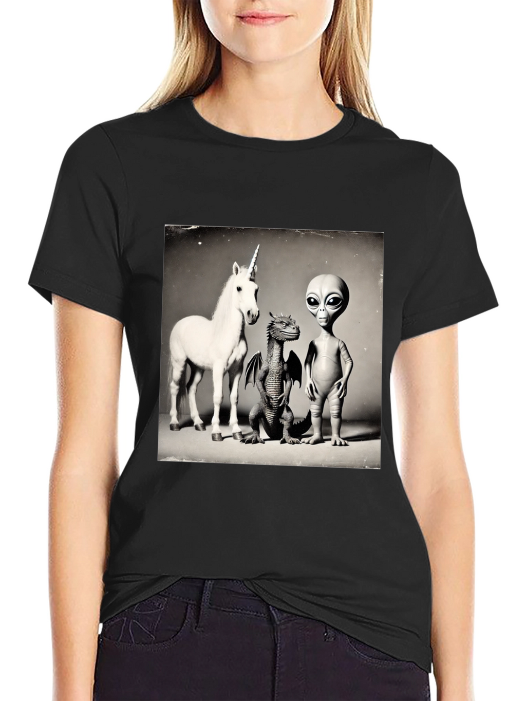 Unicorn Dragon Alien T-Shirt