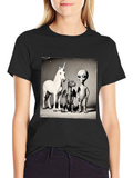 Unicorn Dragon Alien T-Shirt