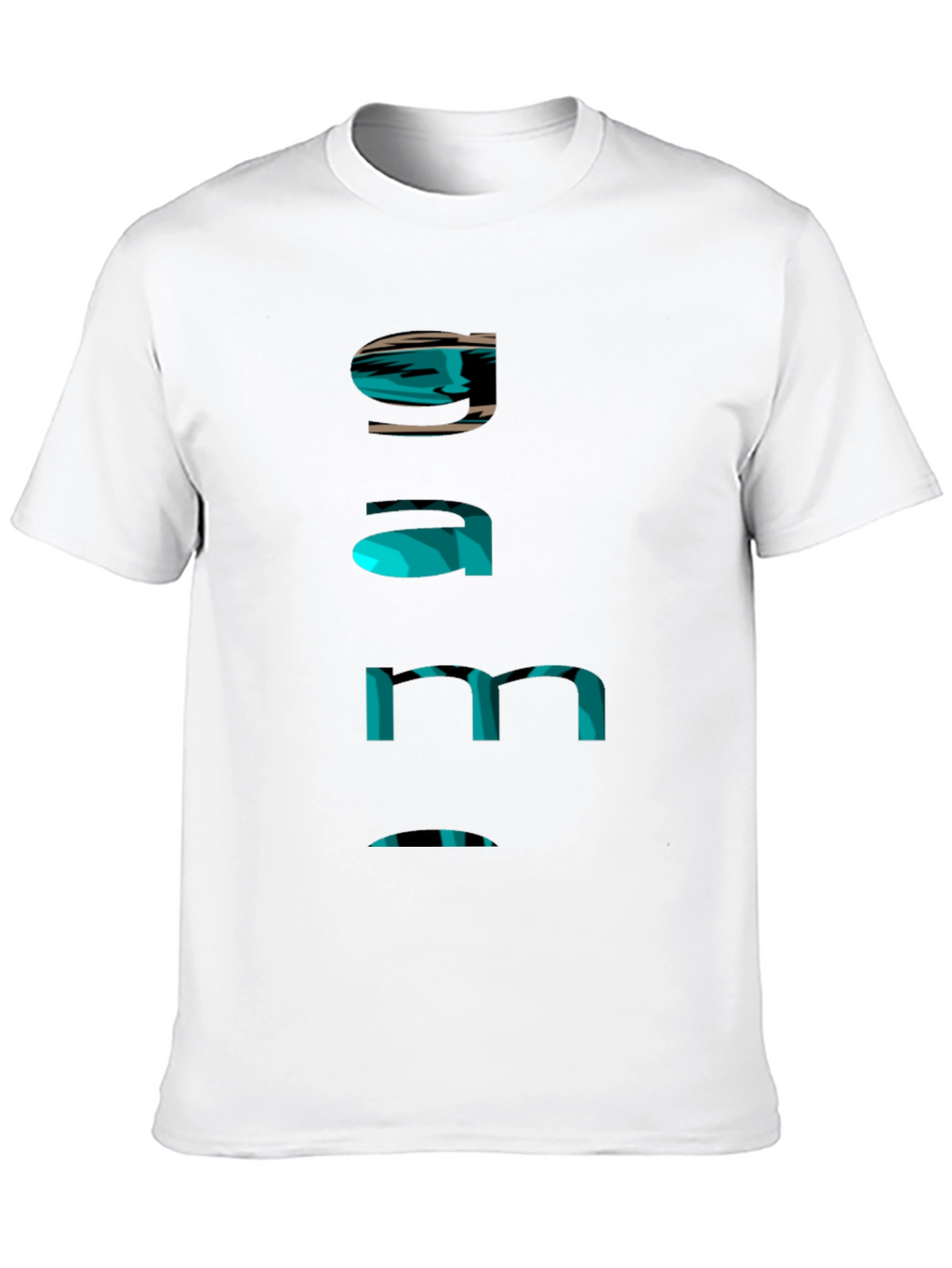 Cool Gamer Tee - Funky Text Design - Black