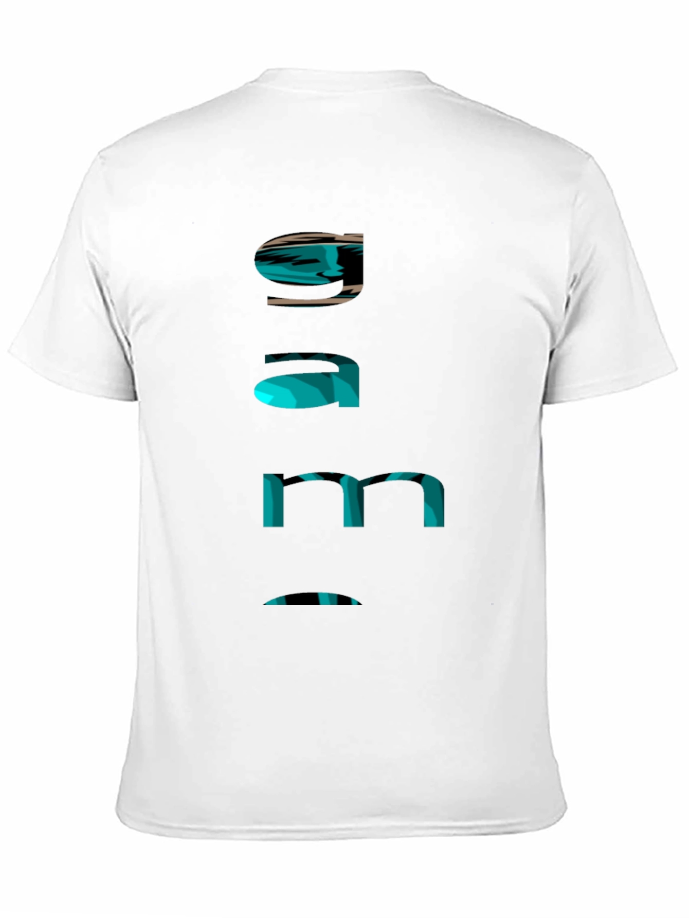 Cool Gamer Tee - Funky Text Design - Black