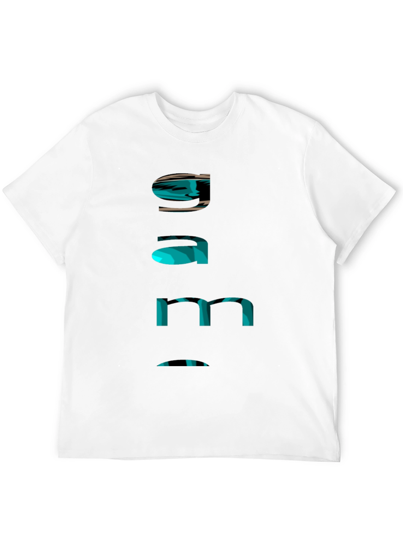 Cool Gamer Tee - Funky Text Design - Black