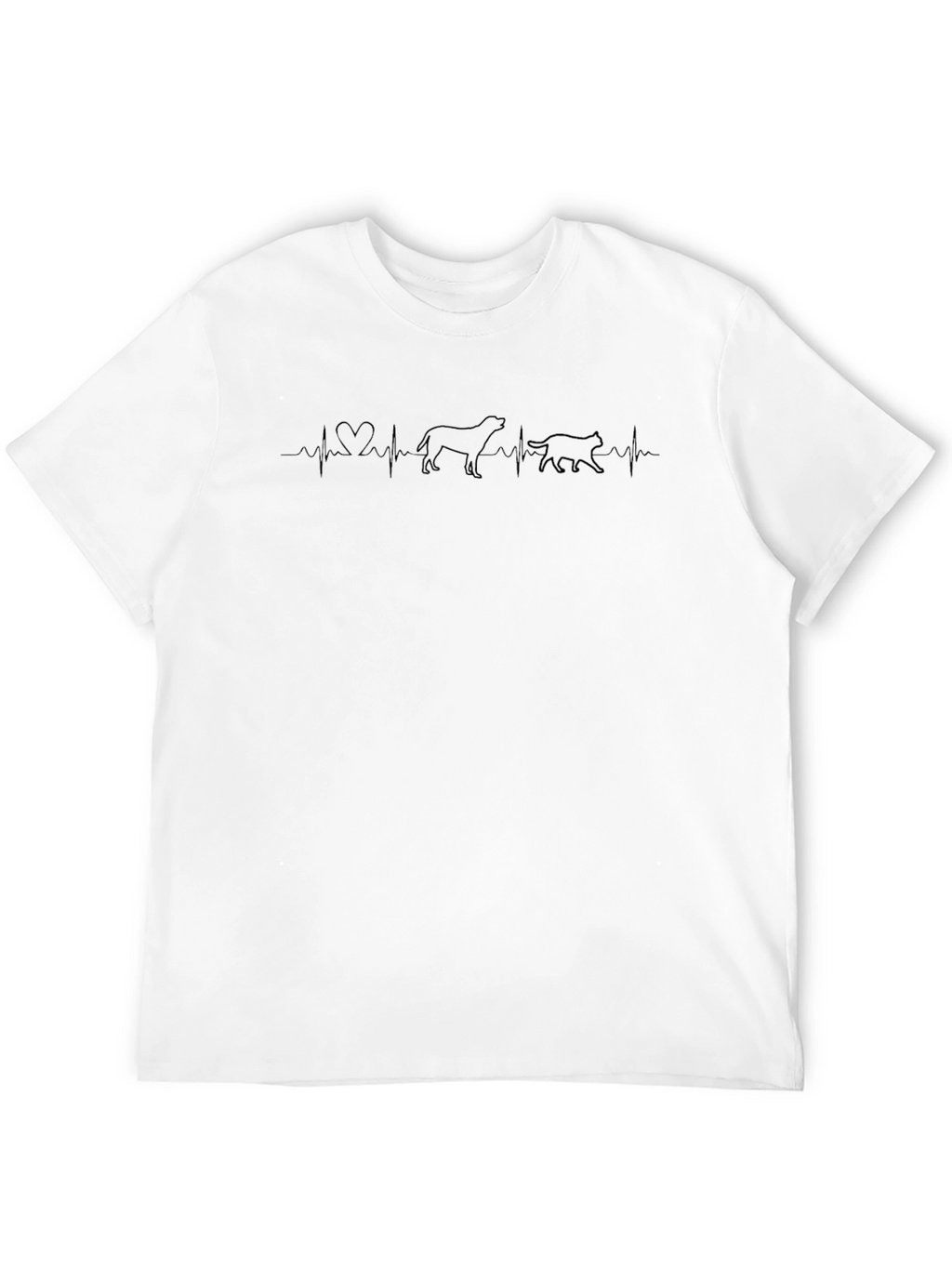 Heartbeat Dog and Cat Lover T-Shirt