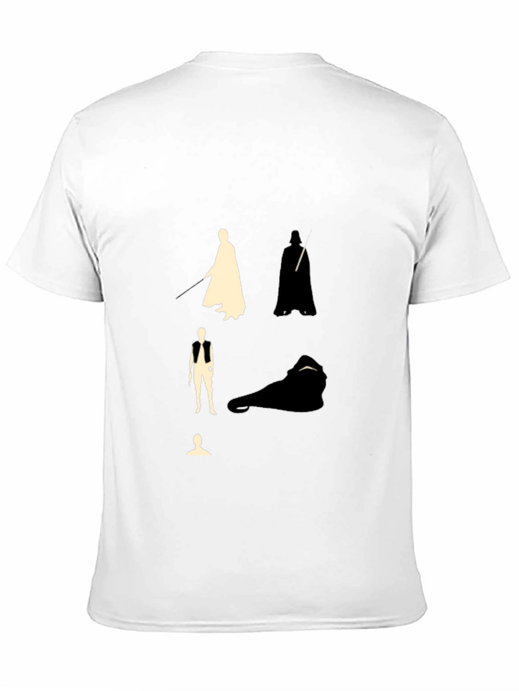 Star Wars Silhouette Graphic Black T-Shirt