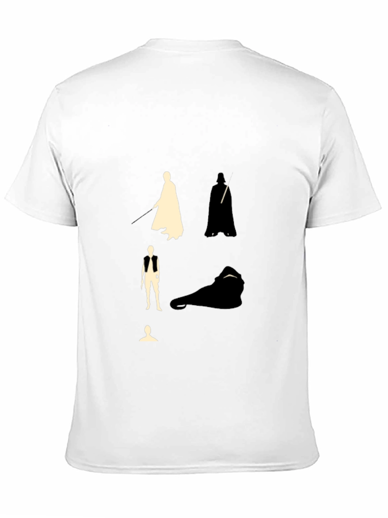 Star Wars Silhouette Graphic Black T-Shirt
