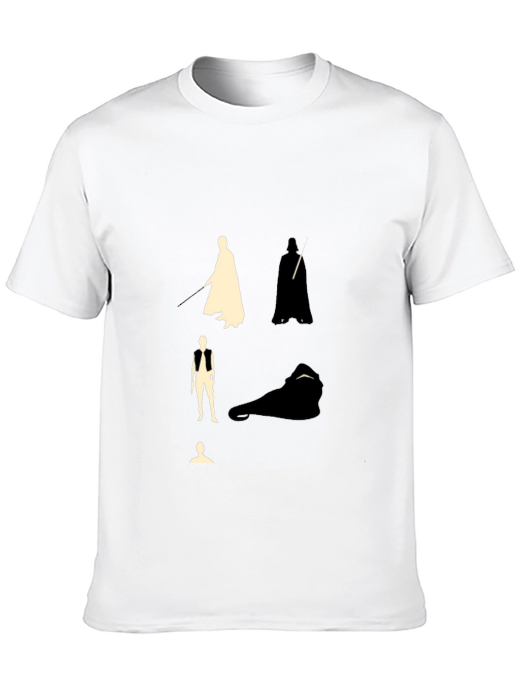 Star Wars Silhouette Graphic Black T-Shirt