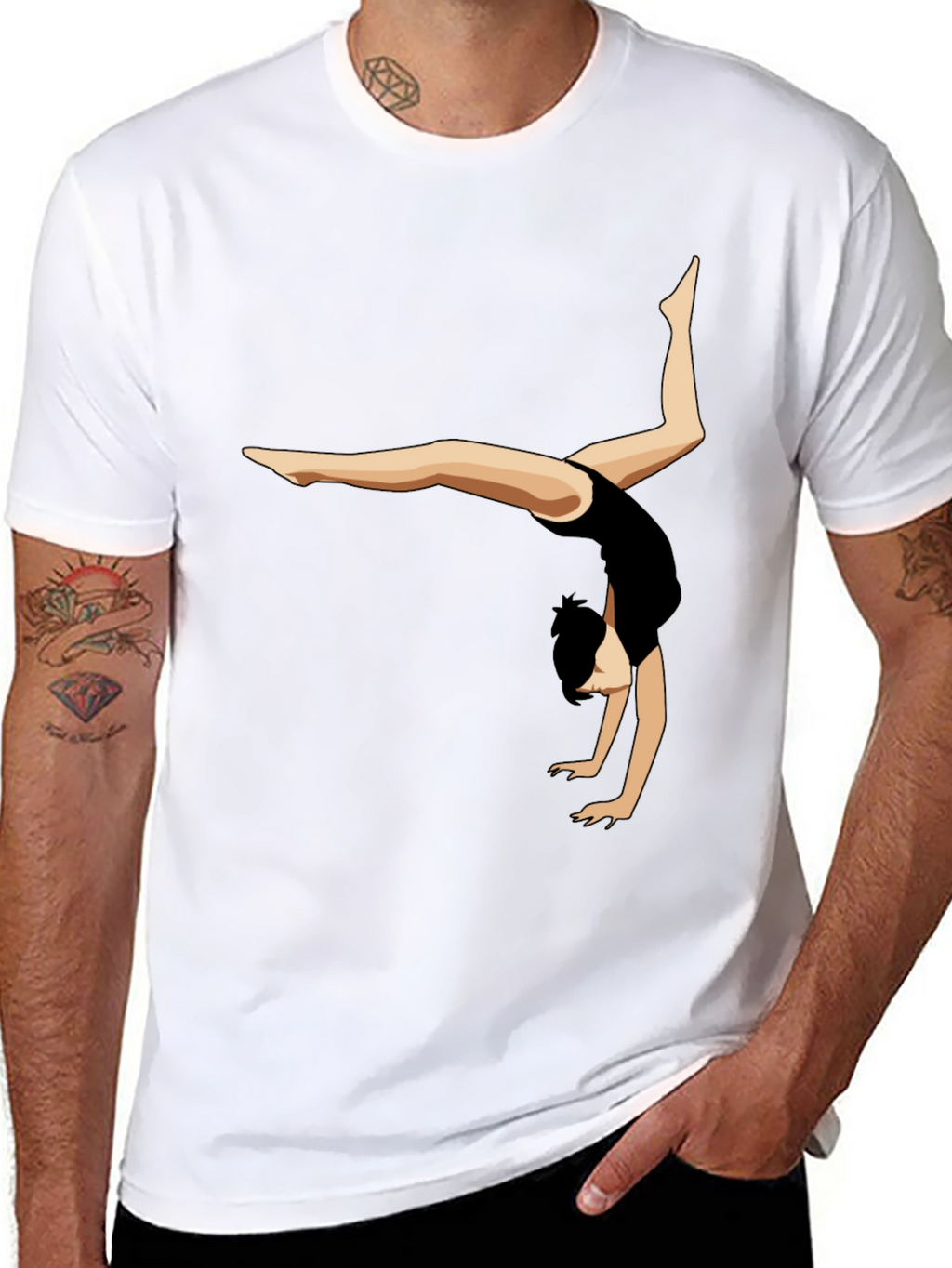 Gymnast Silhouette Graphic Tee