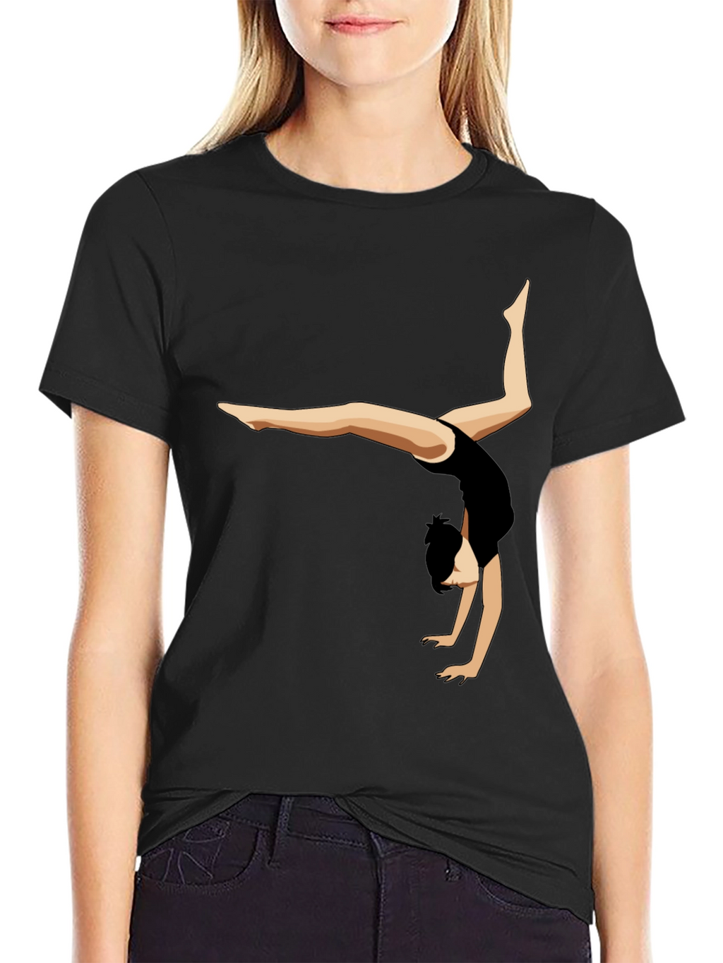 Gymnast Silhouette Graphic Tee