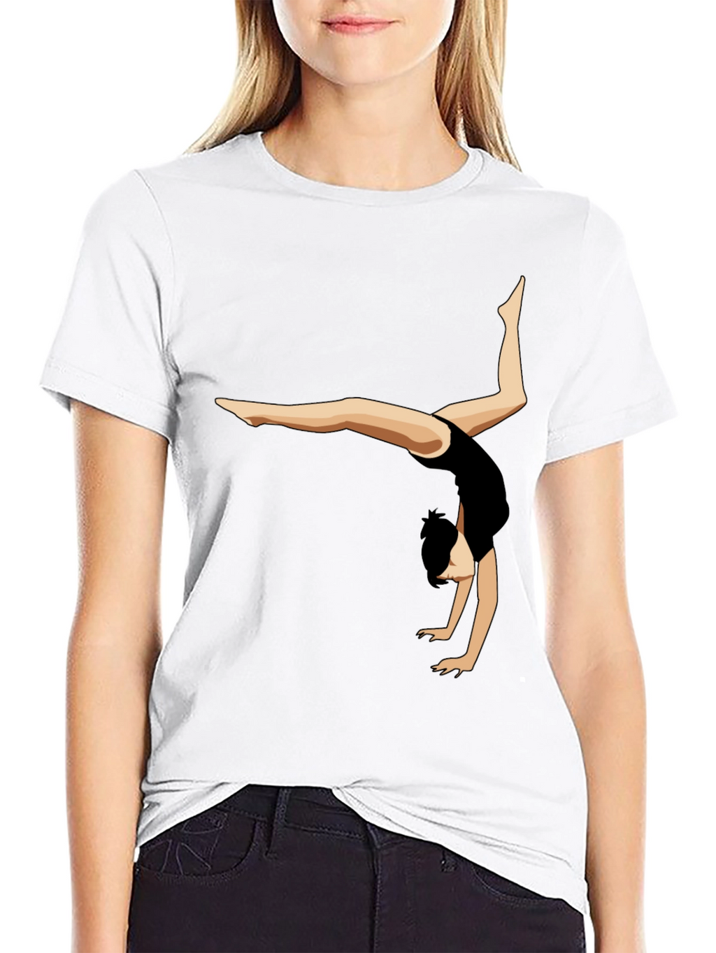 Gymnast Silhouette Graphic Tee