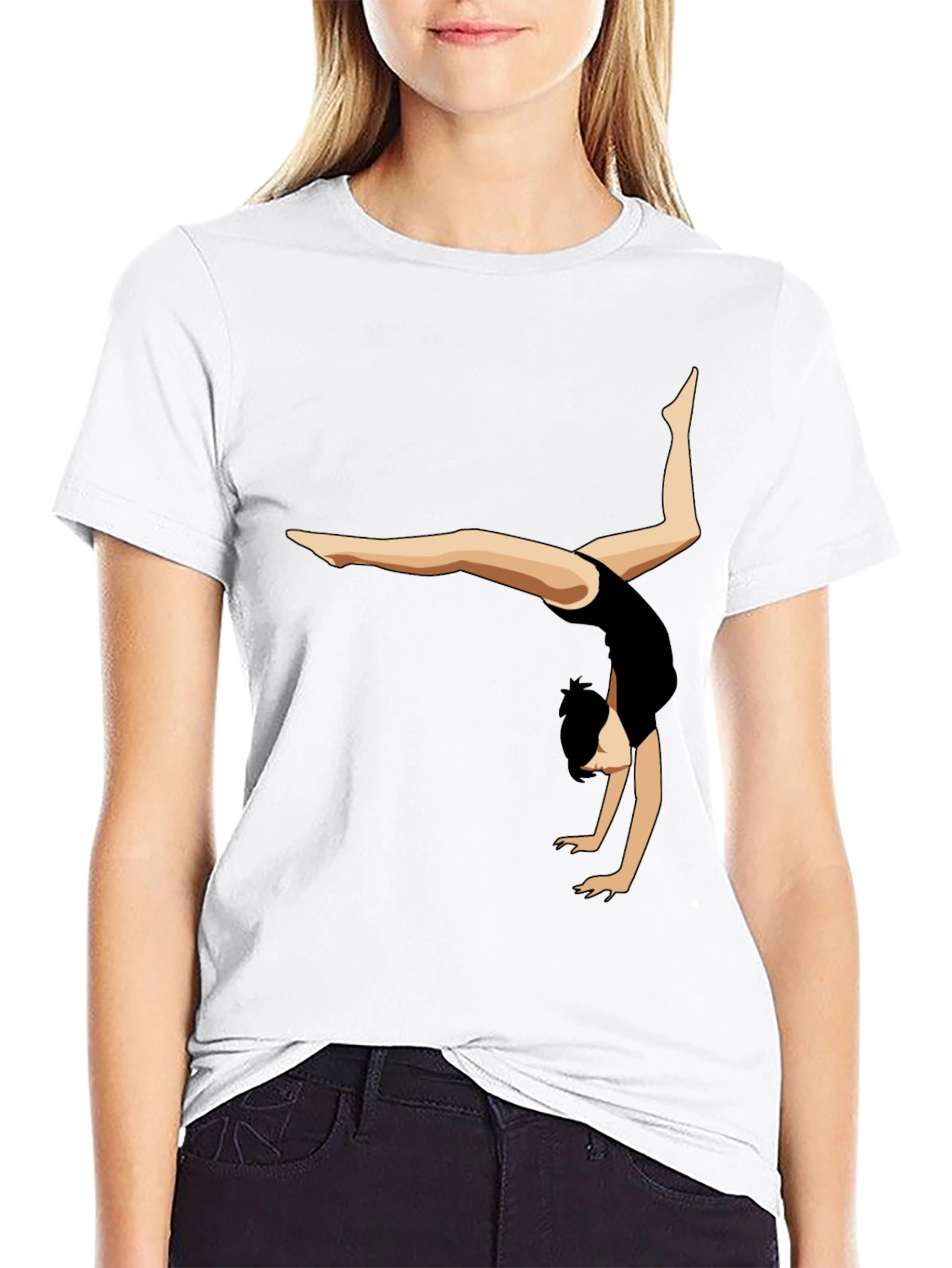 Gymnast Silhouette Graphic Tee