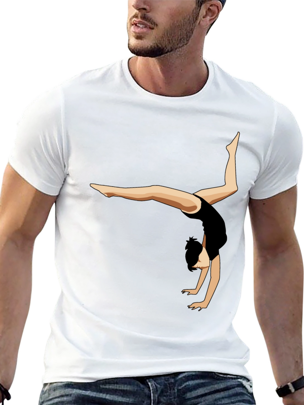 Gymnast Silhouette Graphic Tee