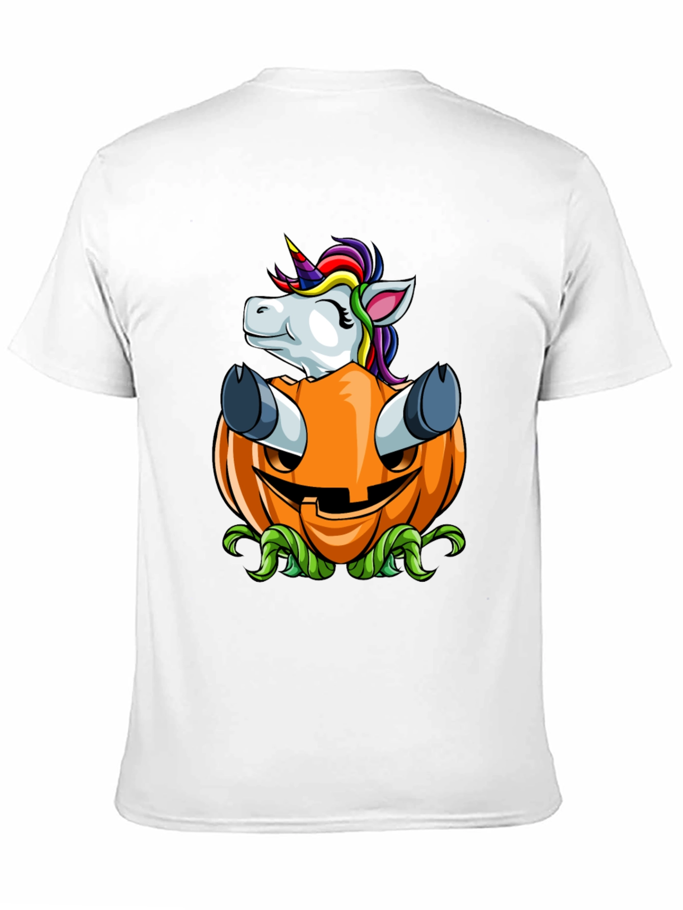 Unicorn in Pumpkin Halloween Graphic Tee