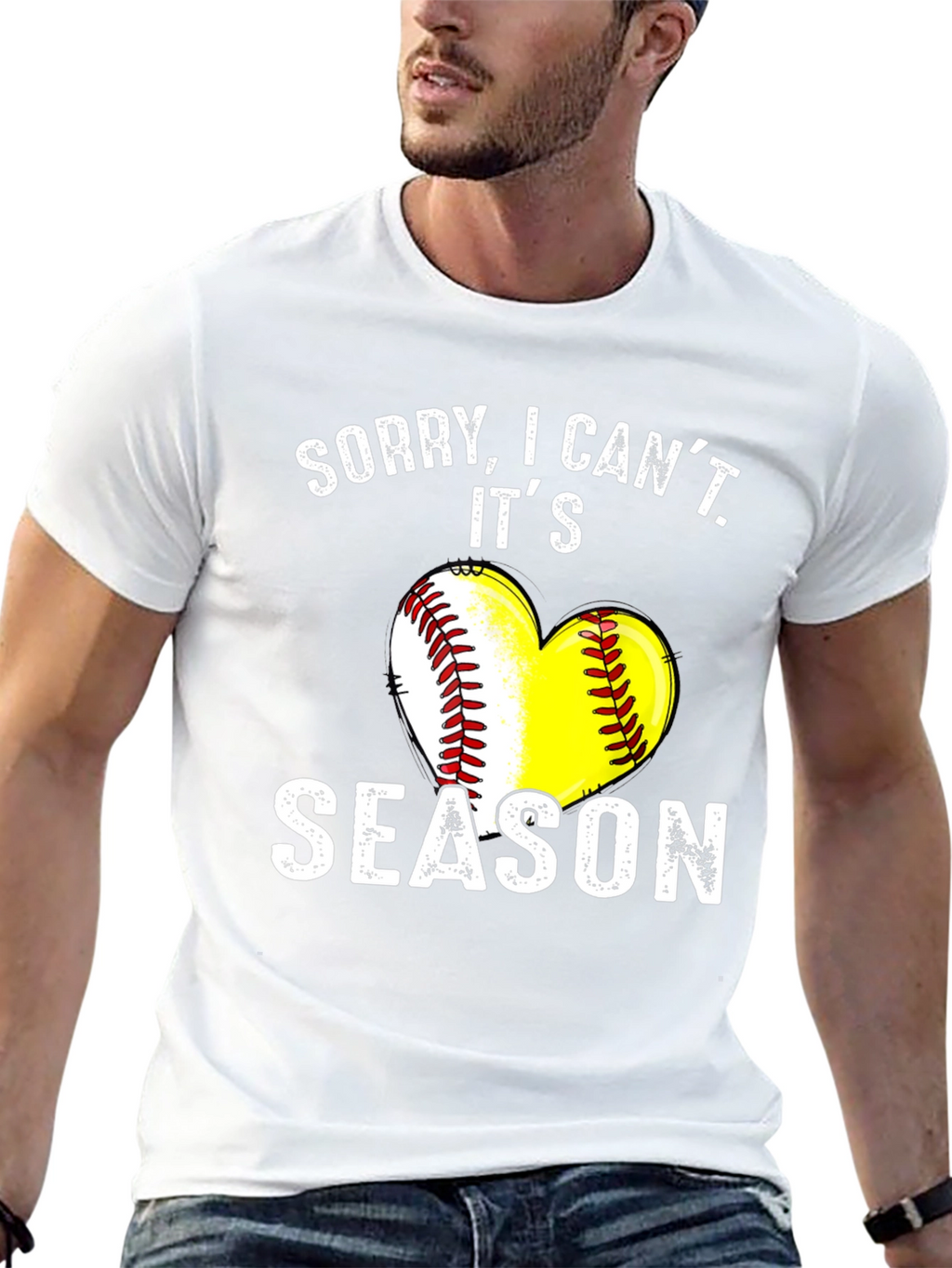 Sorry I Cant Its Season T-Shirt - Baseball/Softball