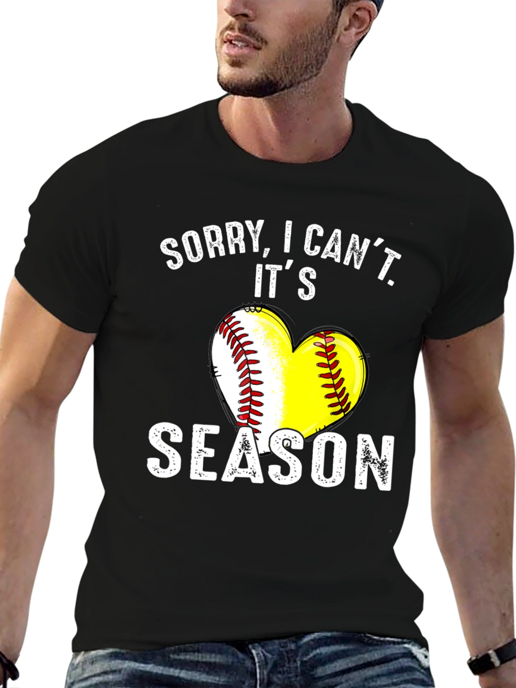 Sorry I Cant Its Season T-Shirt - Baseball/Softball