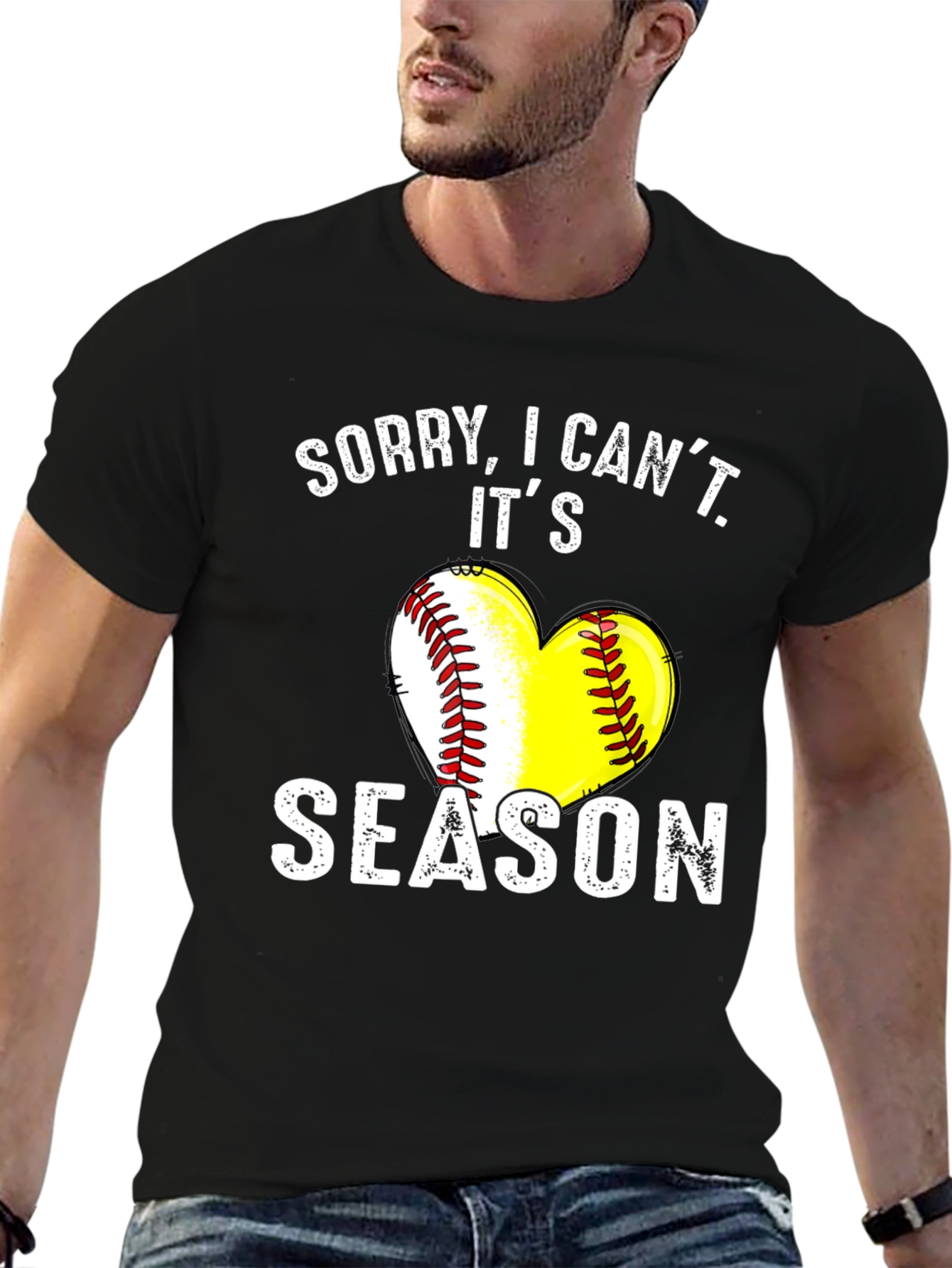 Sorry I Cant Its Season T-Shirt - Baseball/Softball