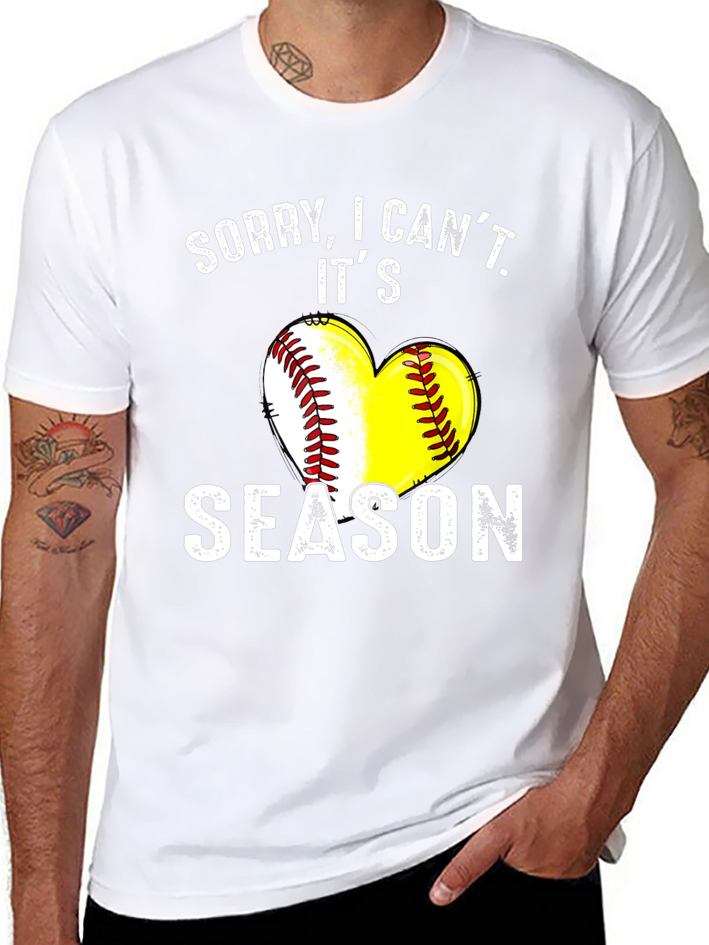 Sorry I Cant Its Season T-Shirt - Baseball/Softball