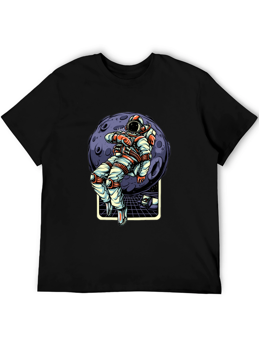 Astronaut Moon Graphic T-Shirt - Stylish Space Tee