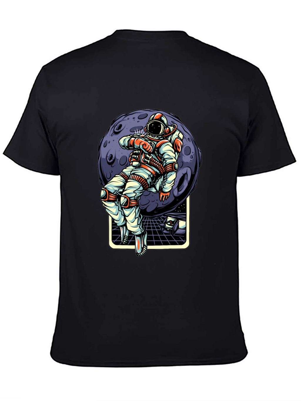 Astronaut Moon Graphic T-Shirt - Stylish Space Tee