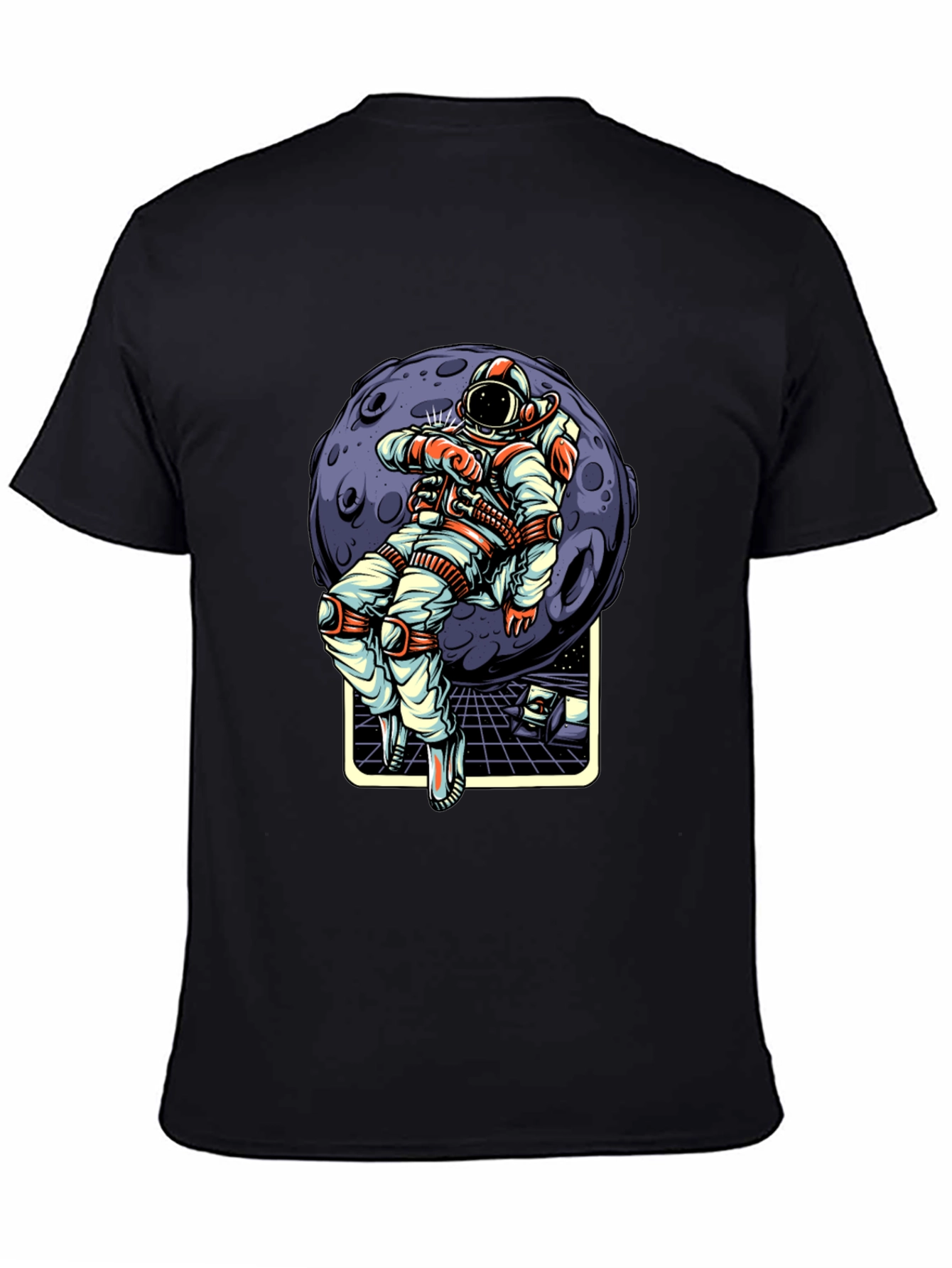 Astronaut Moon Graphic T-Shirt - Stylish Space Tee