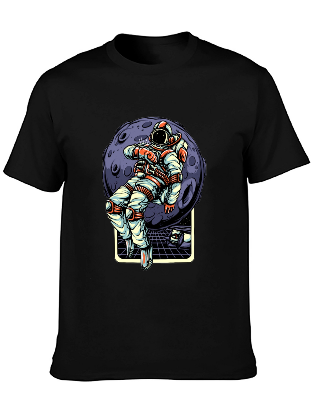 Astronaut Moon Graphic T-Shirt - Stylish Space Tee