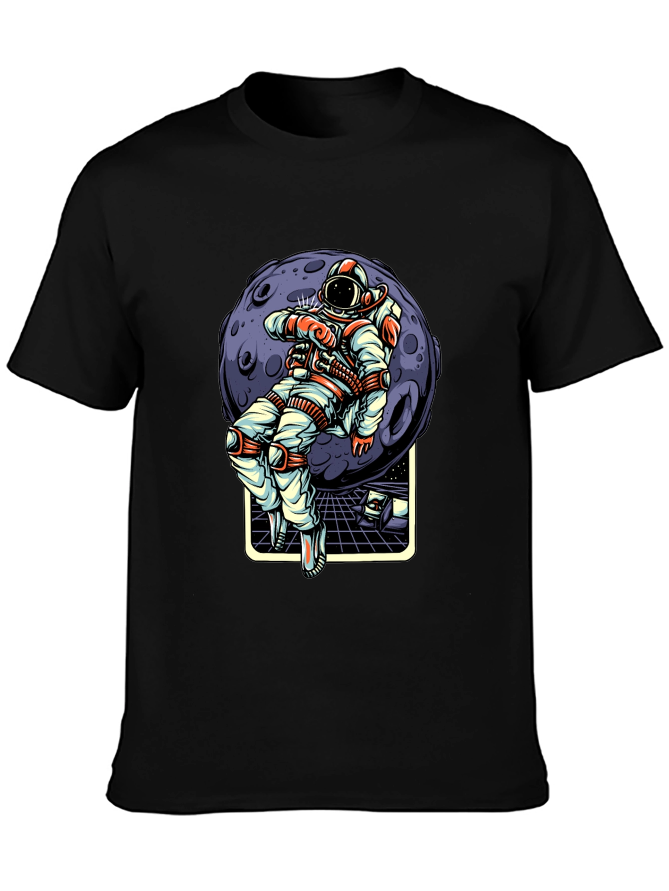 Astronaut Moon Graphic T-Shirt - Stylish Space Tee