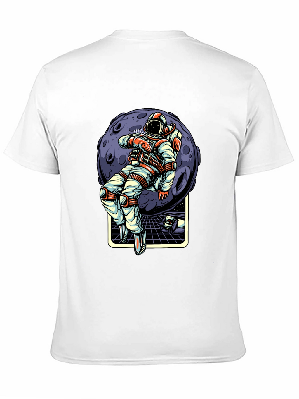 Astronaut Moon Graphic T-Shirt - Stylish Space Tee