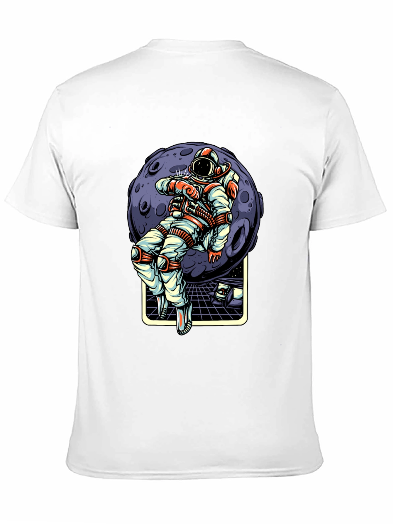 Astronaut Moon Graphic T-Shirt - Stylish Space Tee