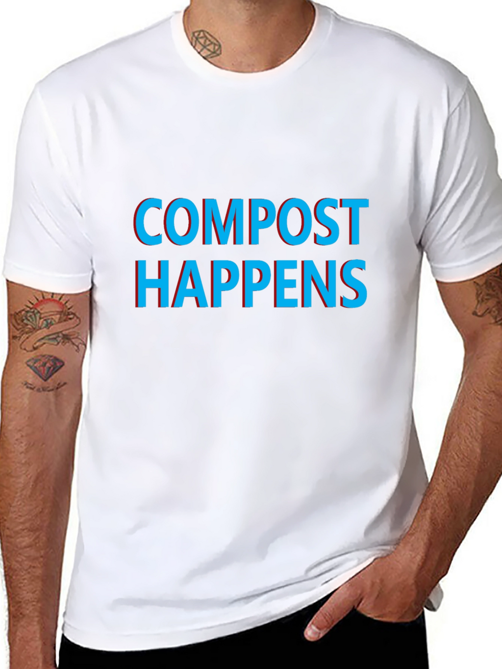 Compost Happens Graphic Tee - Black