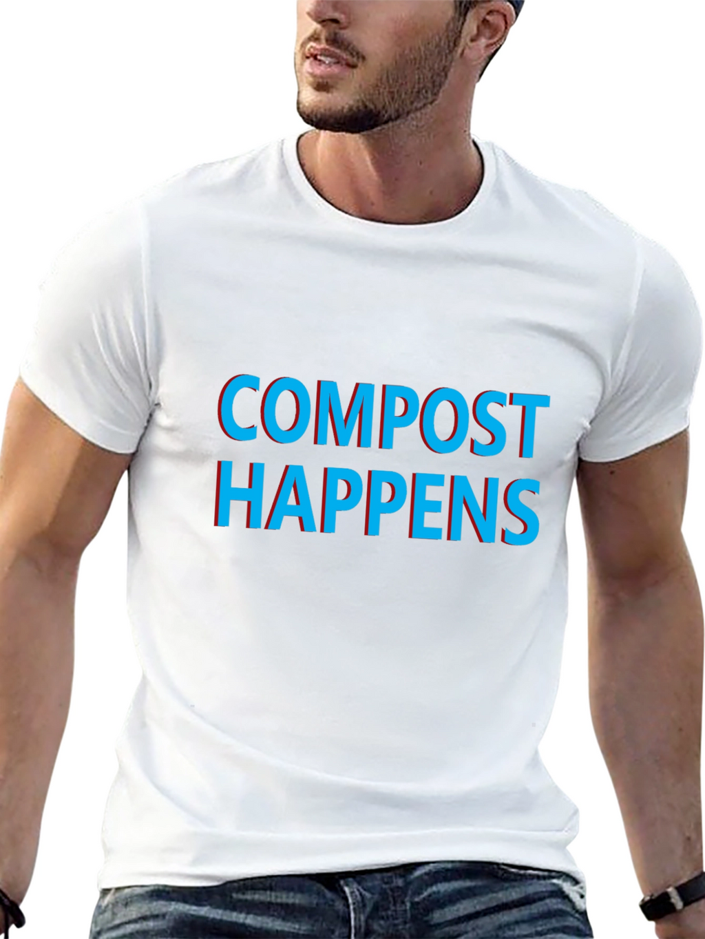 Compost Happens Graphic Tee - Black
