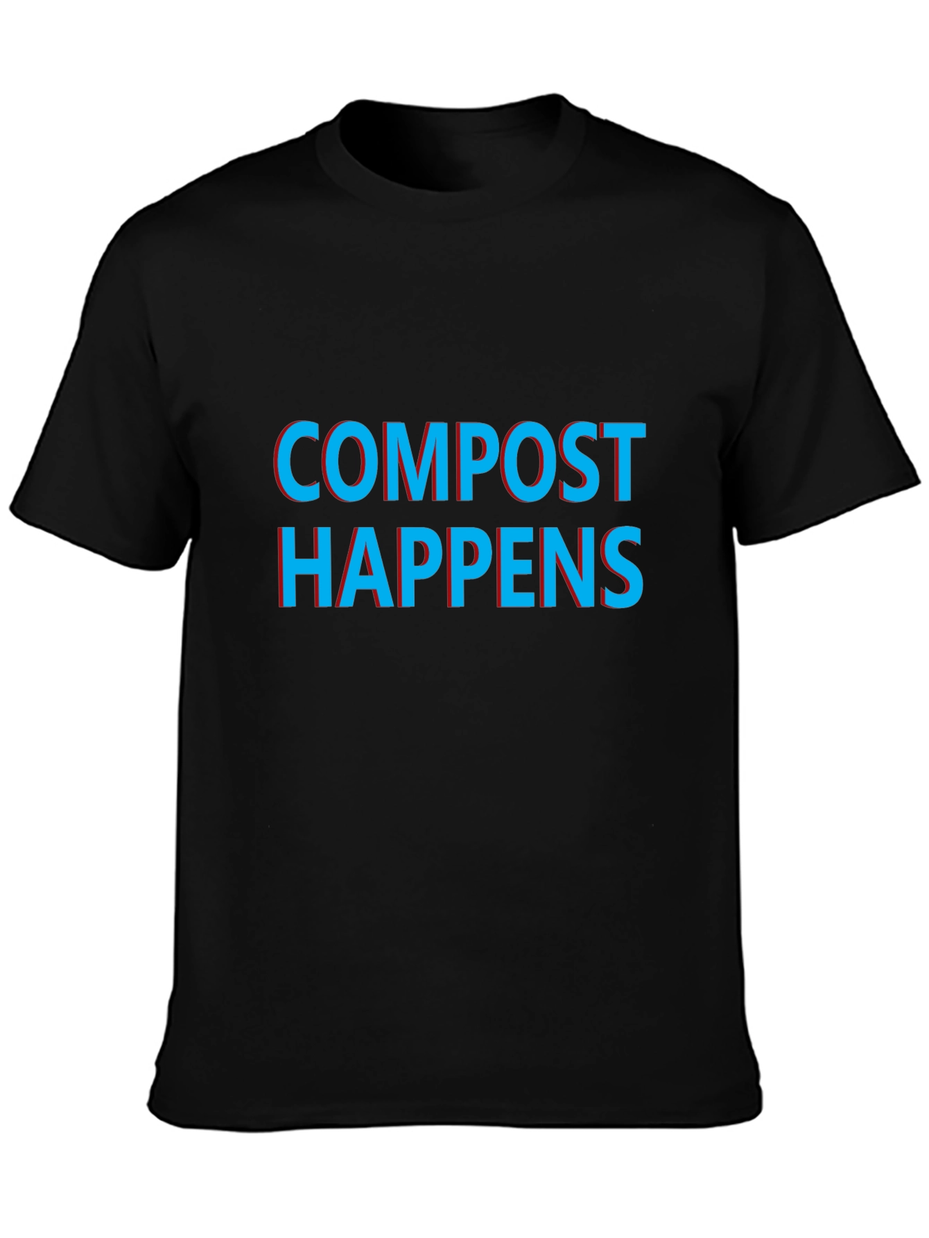 Compost Happens Graphic Tee - Black