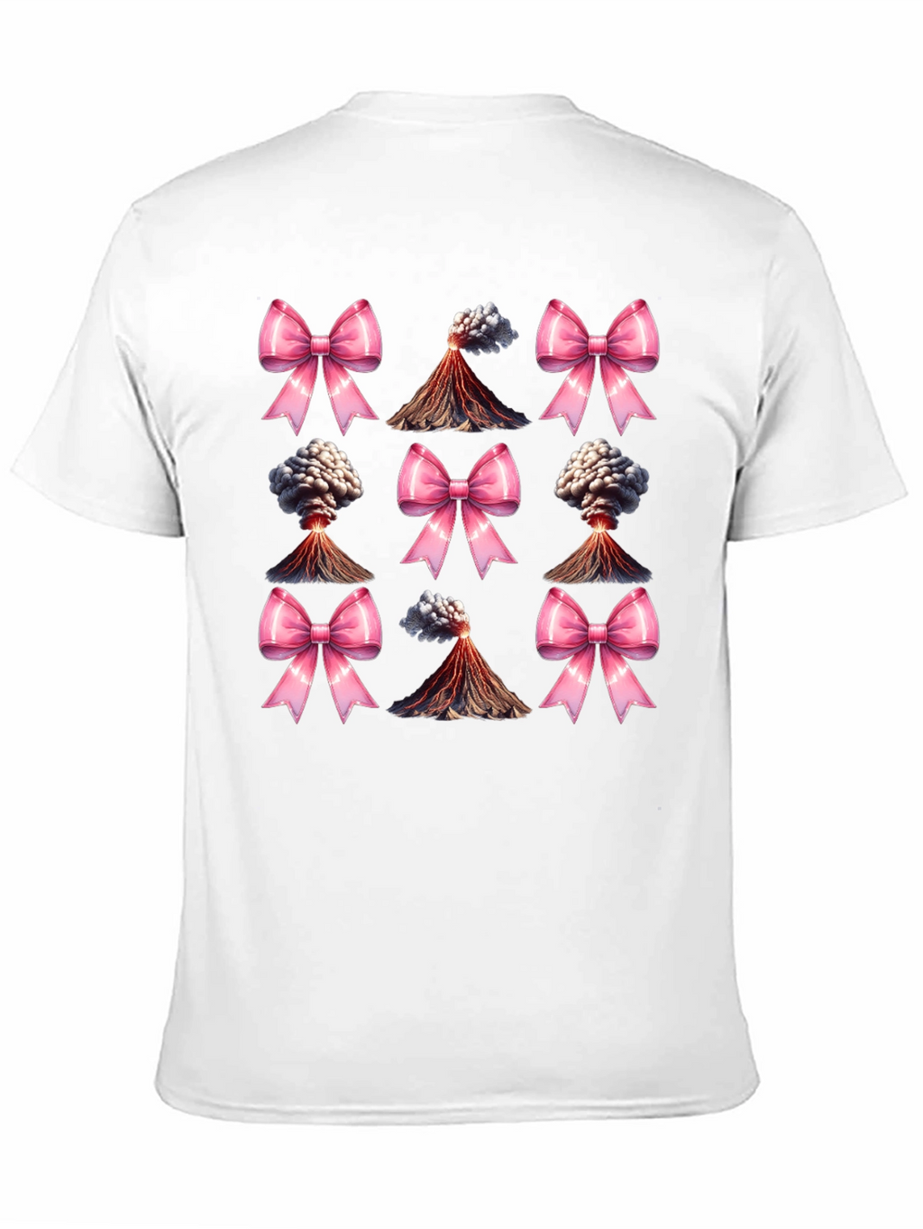 Volcano & Bows Black T-Shirt