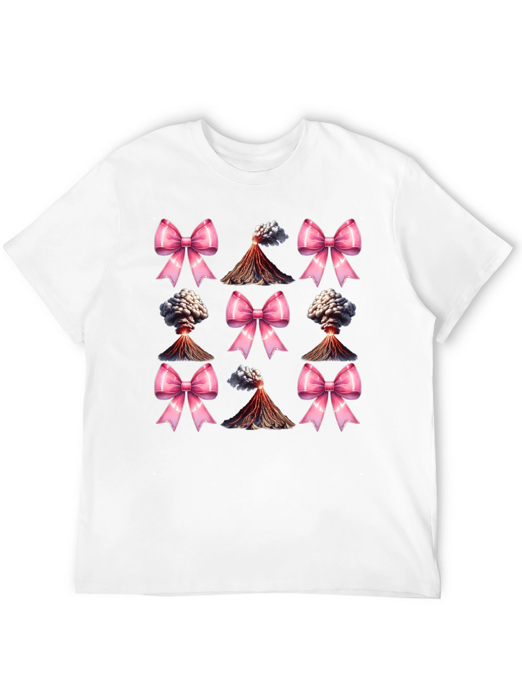 Volcano & Bows Black T-Shirt