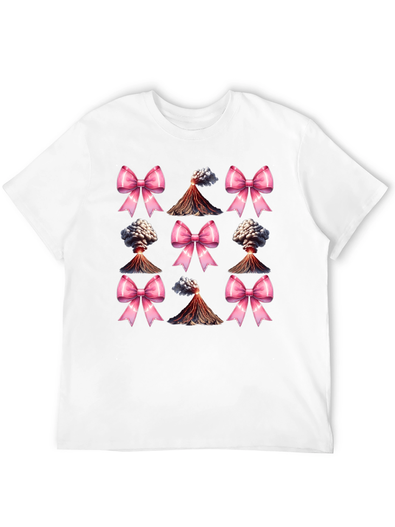 Volcano & Bows Black T-Shirt
