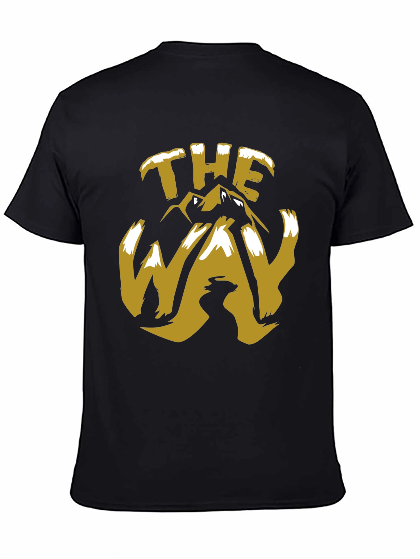 The Way Mountain Graphic Tee - Trendy Black T-Shirt