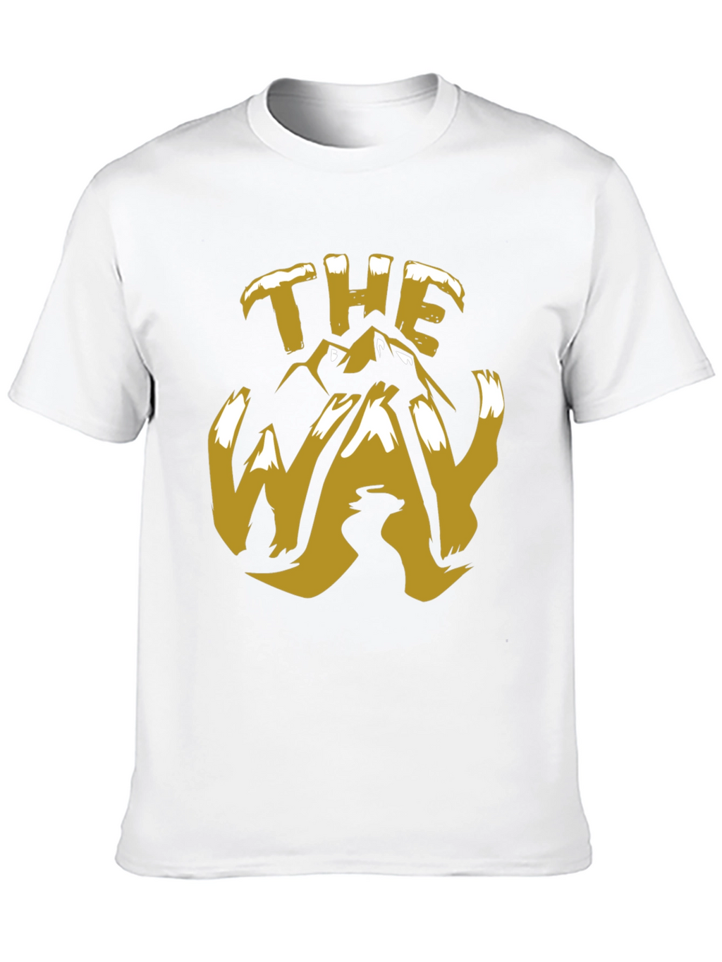 The Way Mountain Graphic Tee - Trendy Black T-Shirt