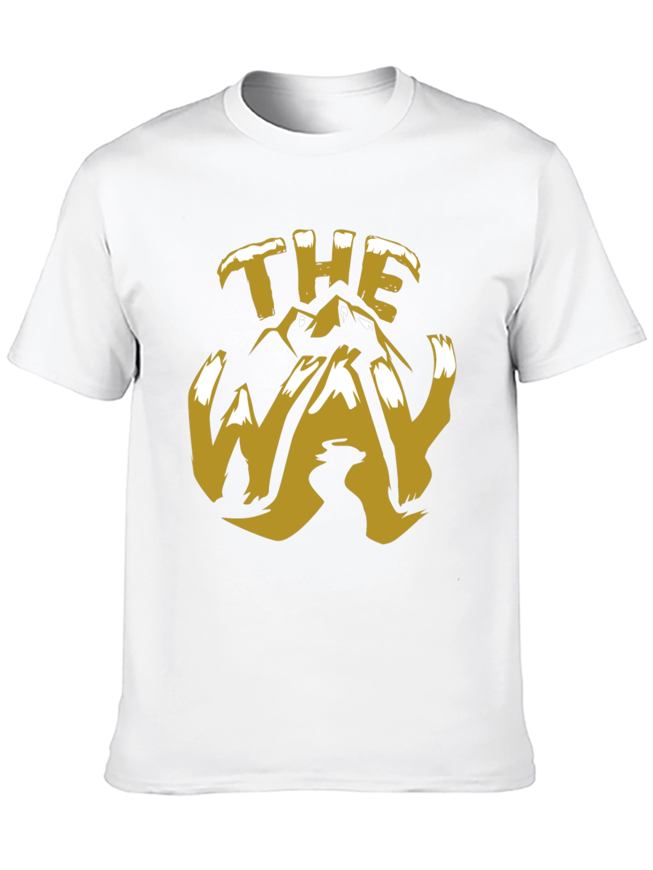 The Way Mountain Graphic Tee - Trendy Black T-Shirt