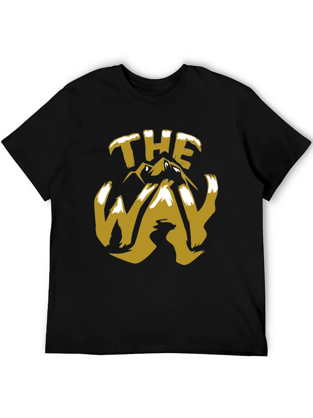 The Way Mountain Graphic Tee - Trendy Black T-Shirt